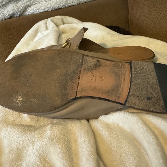 Women’s Princetown horsebit Leather mule in taupe leather - Picture 7 of 9